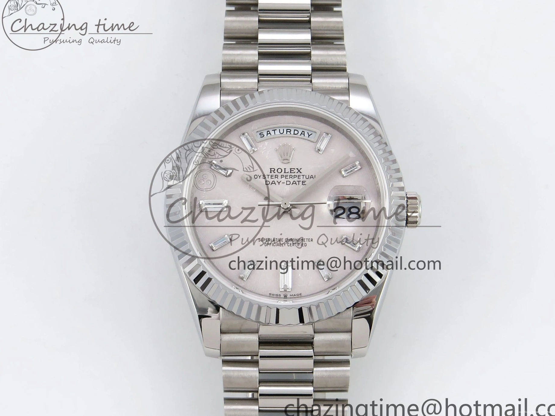 Good Copy Rolex Watches on JDF Bracelet V3 VR3255 Silver 904L Weight) 40 Moon Crystal Steel President (Gain Dial Durable DayDate SS 1428 1224